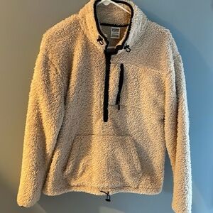 Victoria's Secret PINK Fleece quarter zip pullover in size Small